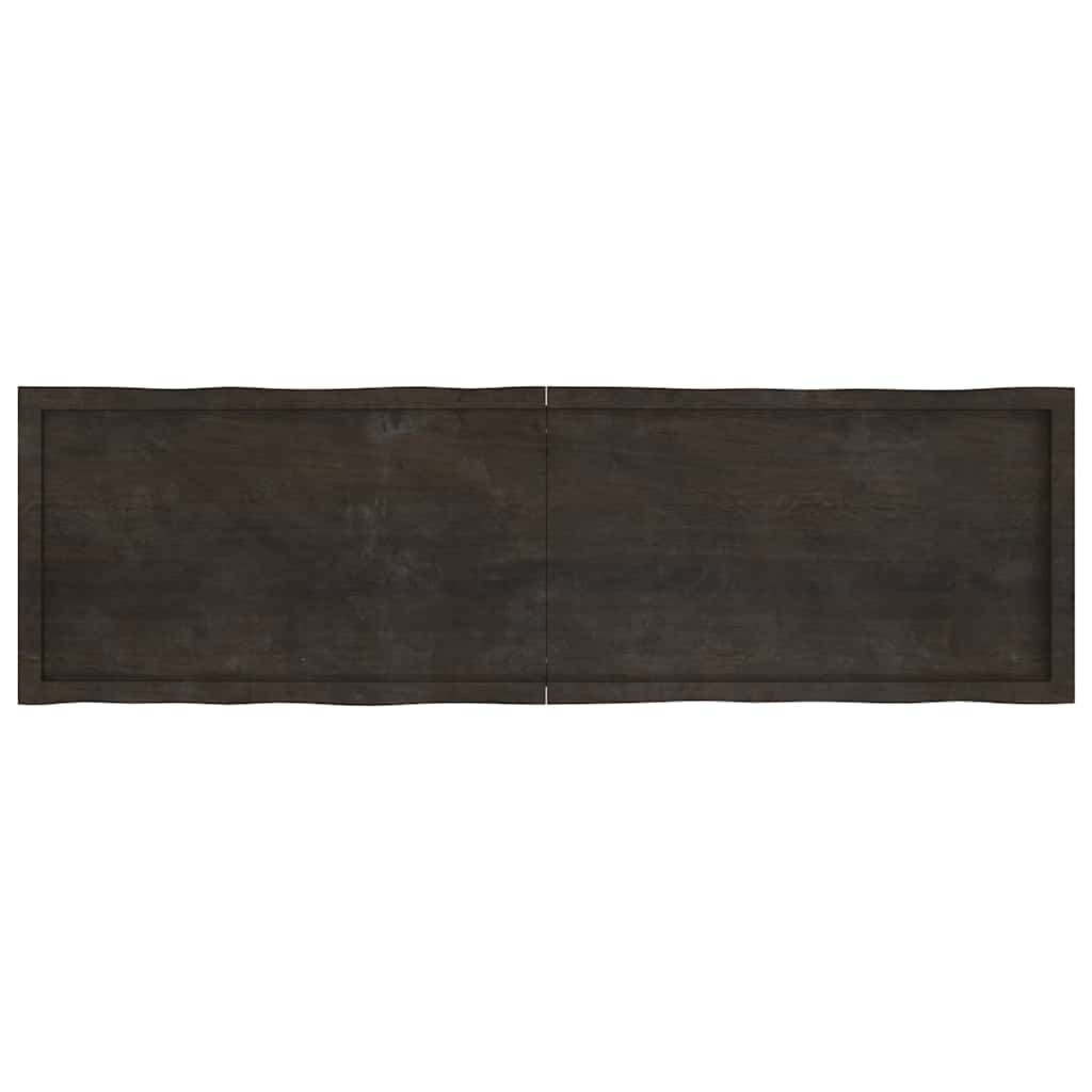 vidaXL Blat masă, 180x50x(2-4) cm, maro, lemn tratat contur organic vidaXL Blat masă, 180x50x(2-4) cm, maro, lemn tratat contur organic