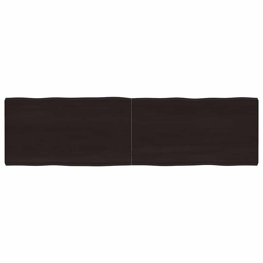 vidaXL Blat masă, 180x50x6 cm, gri, lemn stejar tratat contur organic vidaXL Blat masă, 180x50x6 cm, gri, lemn stejar tratat contur organic