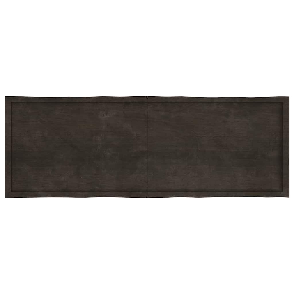 vidaXL Blat masă, 180x60x6 cm, gri, lemn stejar tratat contur organic vidaXL Blat masă, 180x60x6 cm, gri, lemn stejar tratat contur organic