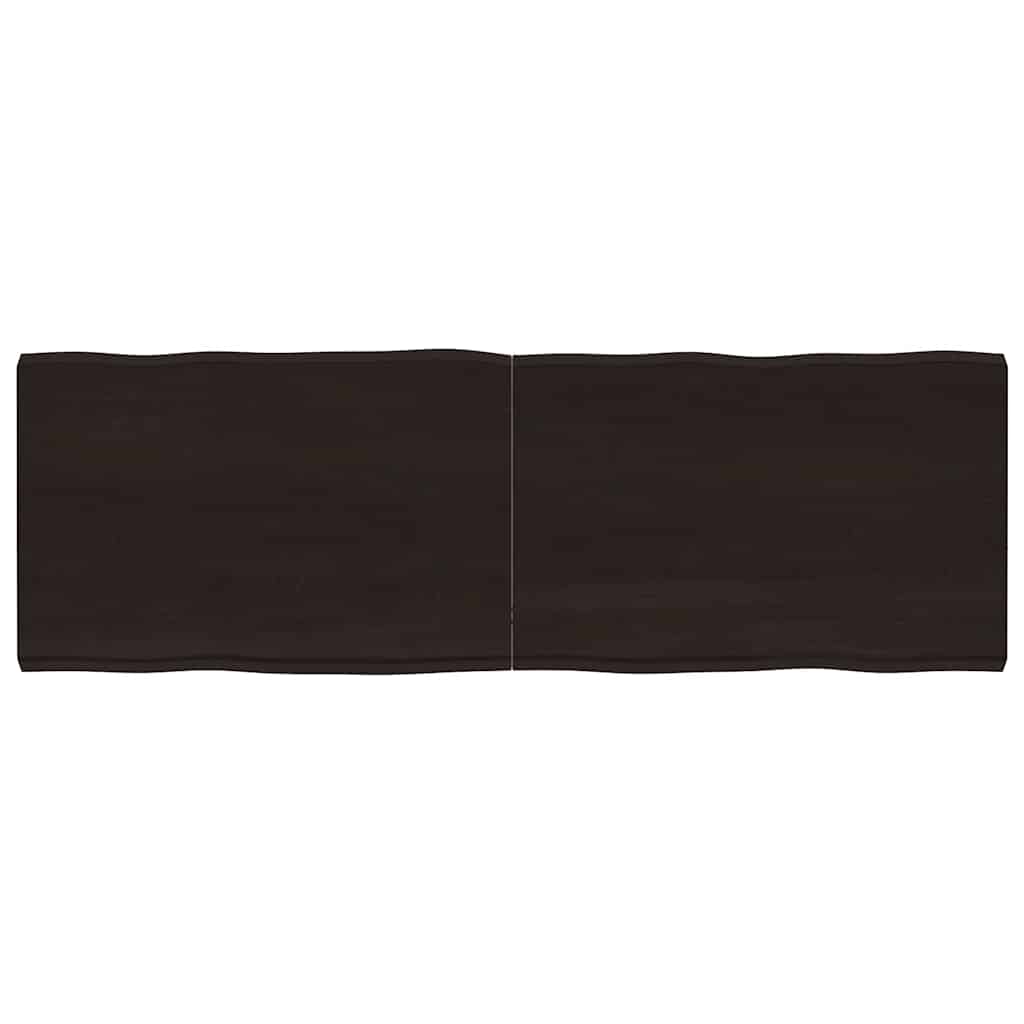 vidaXL Blat masă, 180x60x6 cm, gri, lemn stejar tratat contur organic vidaXL Blat masă, 180x60x6 cm, gri, lemn stejar tratat contur organic