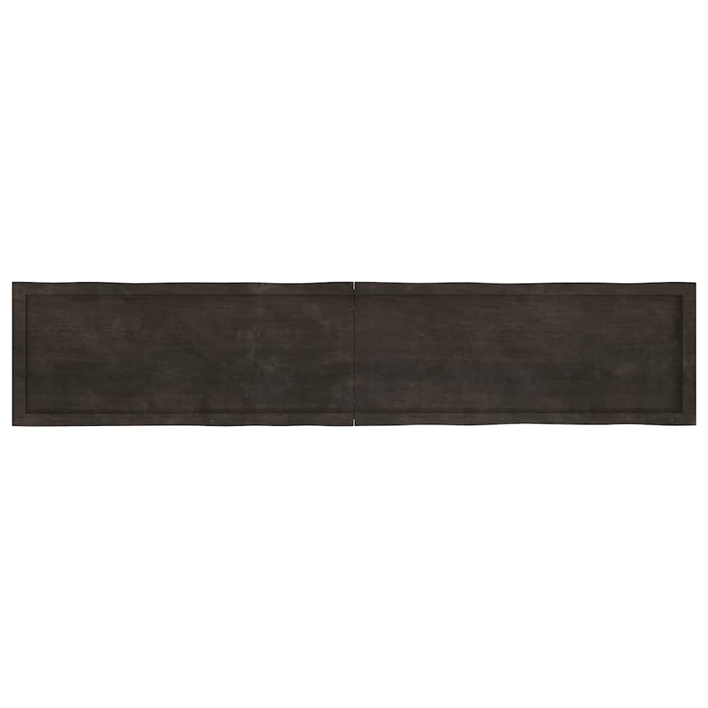 vidaXL Blat masă, 200x40x6 cm, gri, lemn stejar tratat contur organic vidaXL Blat masă, 200x40x6 cm, gri, lemn stejar tratat contur organic