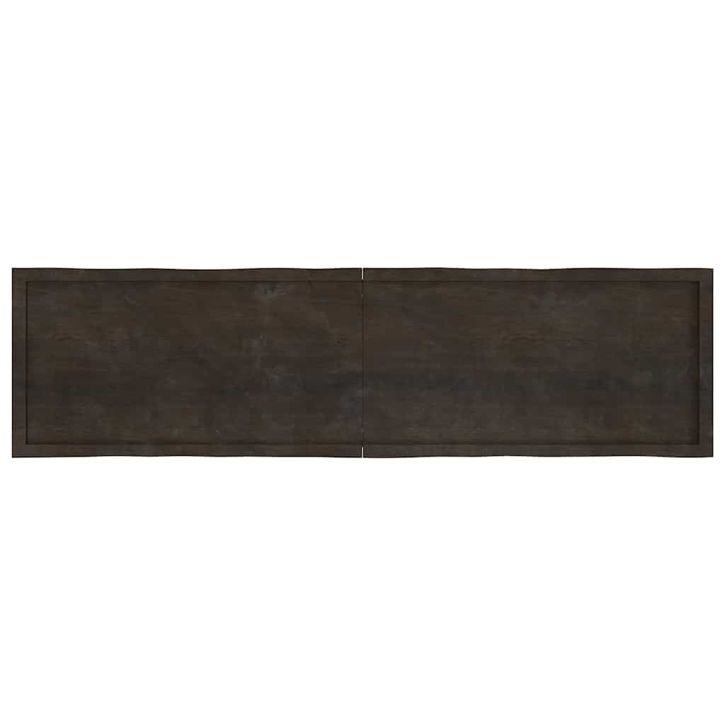 vidaXL Blat masă, 200x50x6 cm, gri, lemn stejar tratat contur organic vidaXL Blat masă, 200x50x6 cm, gri, lemn stejar tratat contur organic