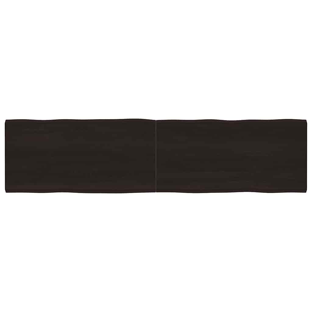vidaXL Blat masă, 200x50x6 cm, gri, lemn stejar tratat contur organic vidaXL Blat masă, 200x50x6 cm, gri, lemn stejar tratat contur organic