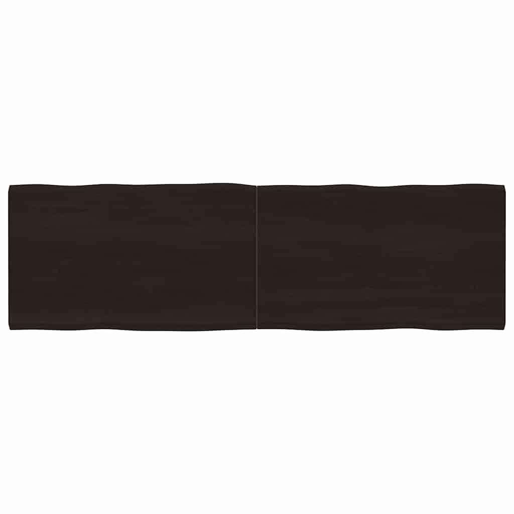 vidaXL Blat masă, 200x60x4 cm, gri, lemn stejar tratat contur organic