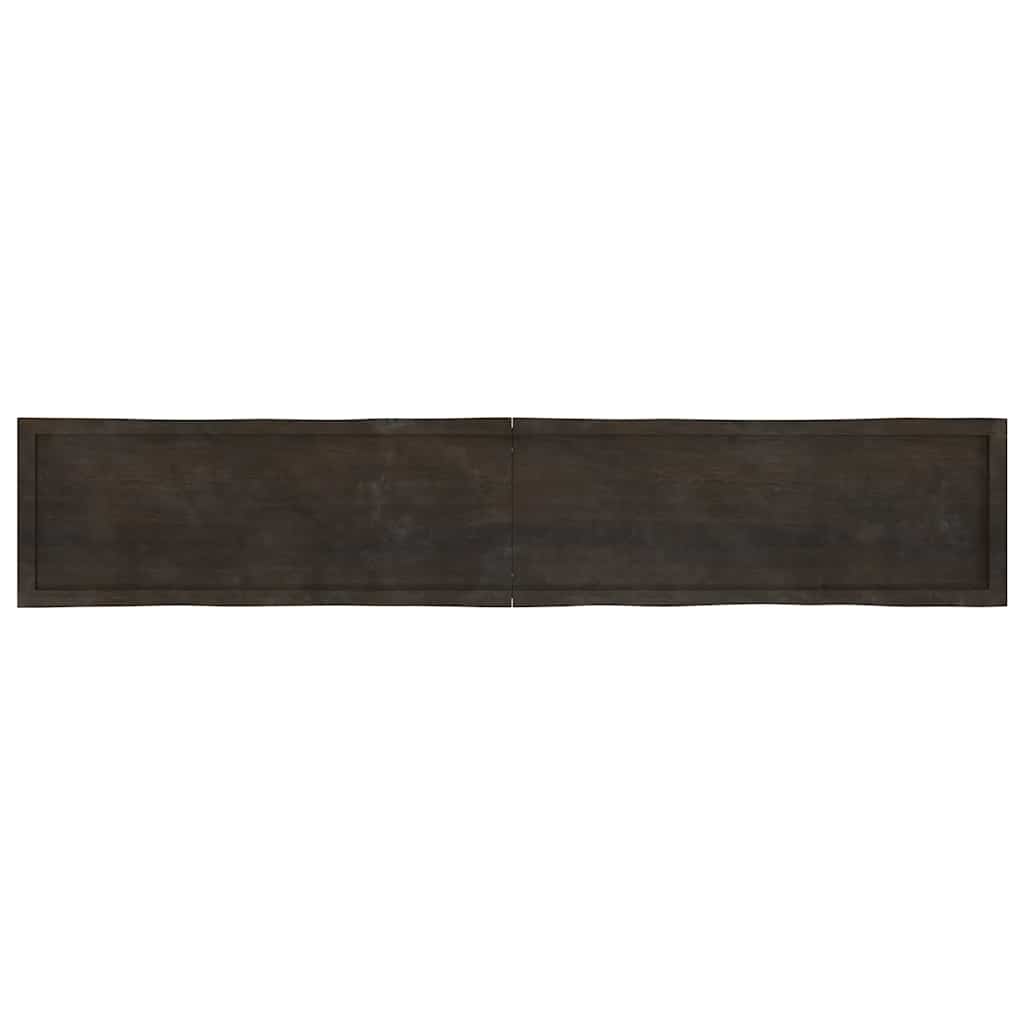 vidaXL Blat masă, 220x40x4 cm, gri, lemn stejar tratat contur organic vidaXL Blat masă, 220x40x4 cm, gri, lemn stejar tratat contur organic