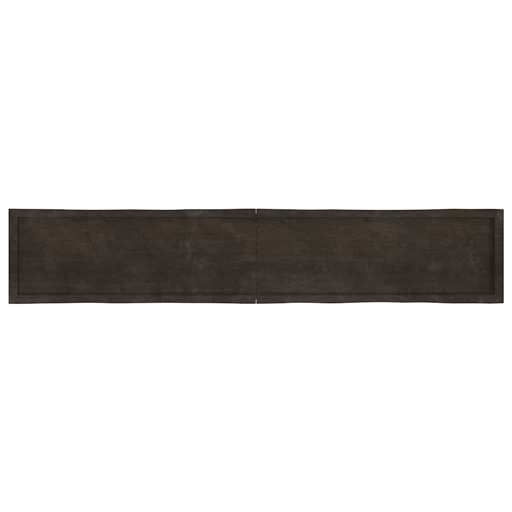 vidaXL Blat masă, 220x40x6 cm, gri, lemn stejar tratat contur organic vidaXL Blat masă, 220x40x6 cm, gri, lemn stejar tratat contur organic