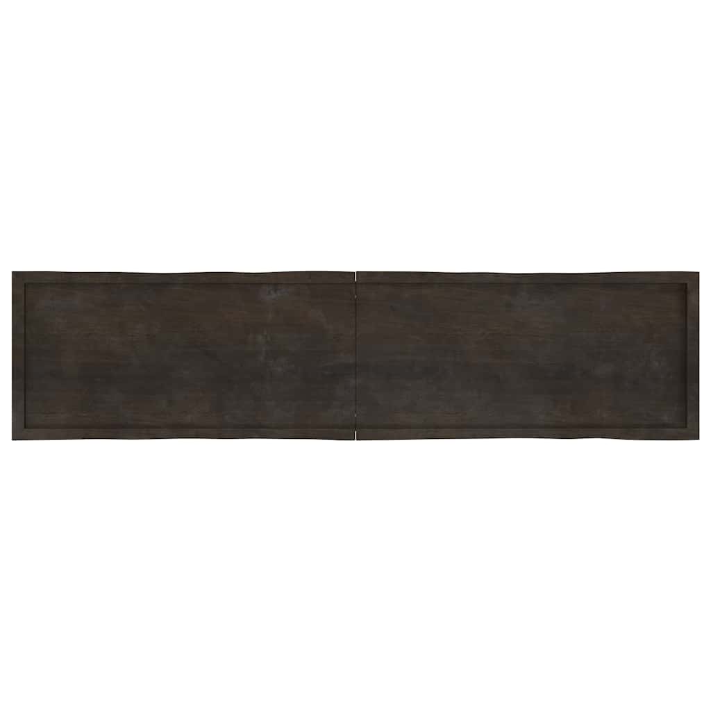 vidaXL Blat masă, 220x50x4 cm, gri, lemn stejar tratat contur organic vidaXL Blat masă, 220x50x4 cm, gri, lemn stejar tratat contur organic