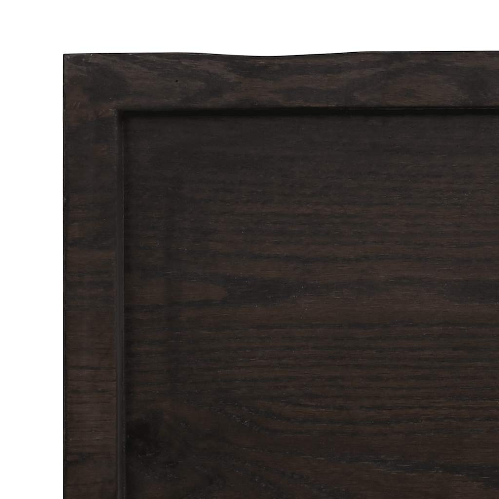 vidaXL Blat masă, 220x60x(2-4) cm, maro, lemn tratat contur organic vidaXL Blat masă, 220x60x(2-4) cm, maro, lemn tratat contur organic