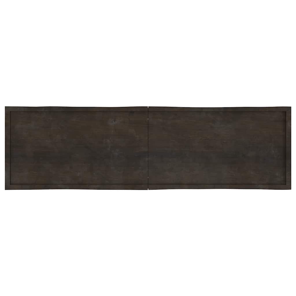 vidaXL Blat masă, 220x60x(2-6) cm, maro, lemn tratat contur organic