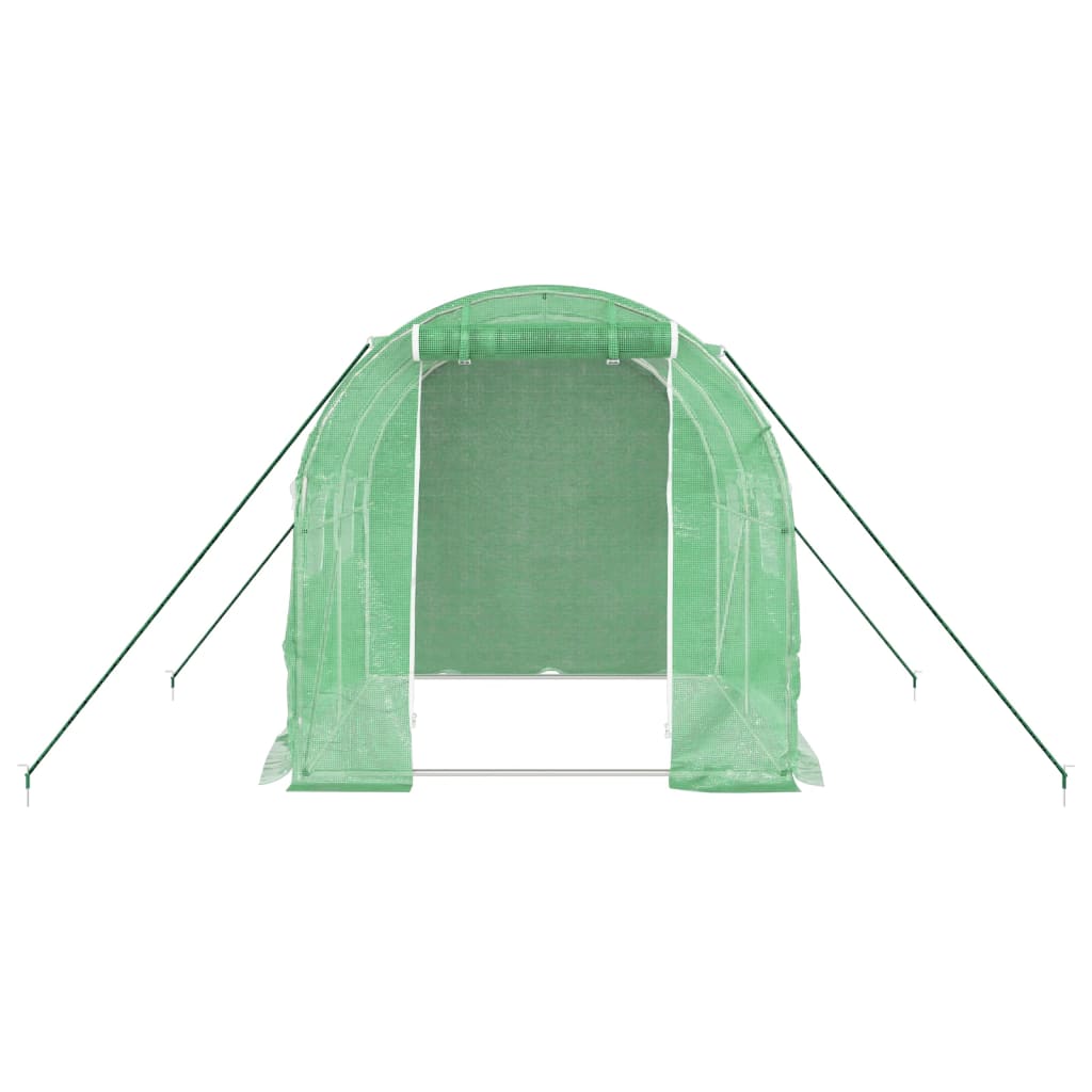 vidaXL Seră cu un cadru din oțel, verde, 4 m², 2x2x2 m vidaXL Seră cu un cadru din oțel, verde, 4 m², 2x2x2 m