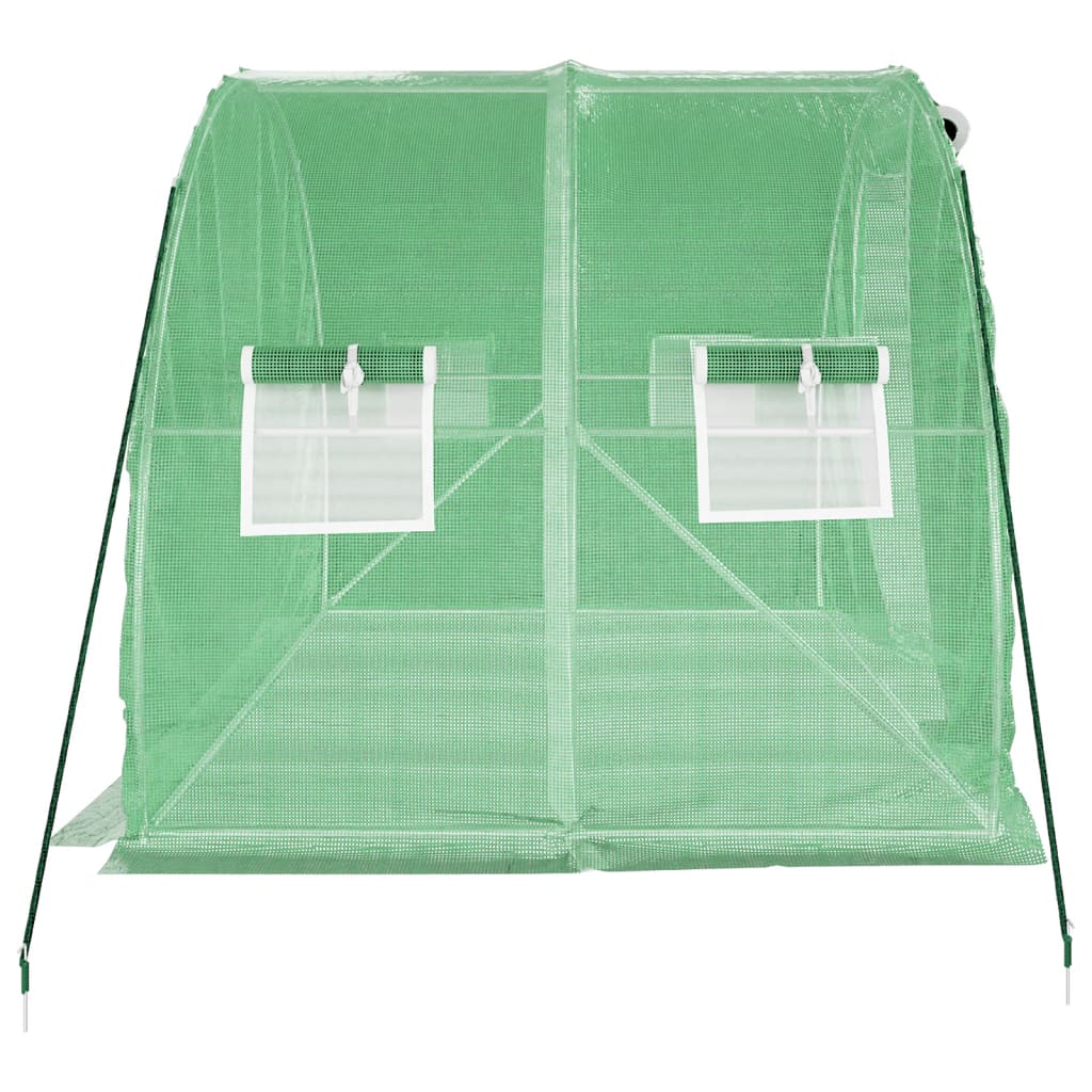 vidaXL Seră cu un cadru din oțel, verde, 6 m², 3x2x2 m