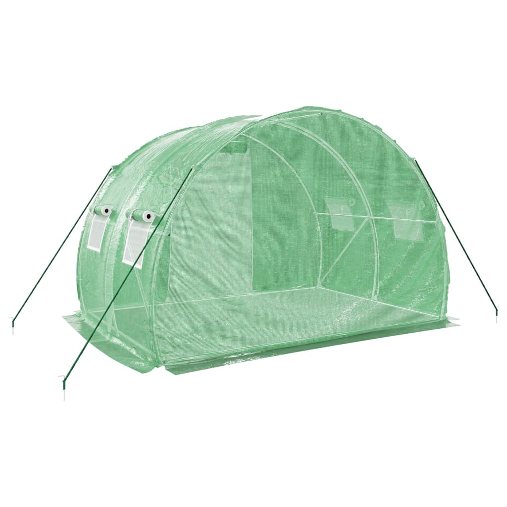 vidaXL Seră cu un cadru din oțel, verde, 6 m², 3x2x2 m