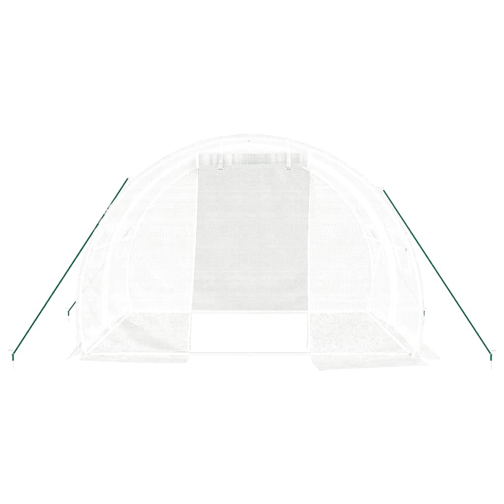 vidaXL Seră cu un cadru din oțel, alb, 6 m², 3x2x2 m vidaXL Seră cu un cadru din oțel, alb, 6 m², 3x2x2 m