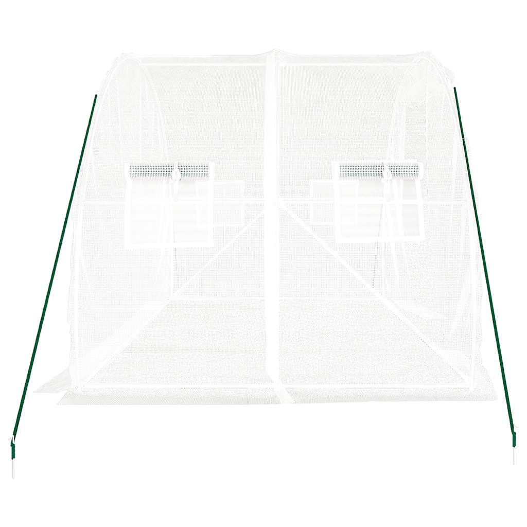 vidaXL Seră cu un cadru din oțel, alb, 6 m², 3x2x2 m vidaXL Seră cu un cadru din oțel, alb, 6 m², 3x2x2 m