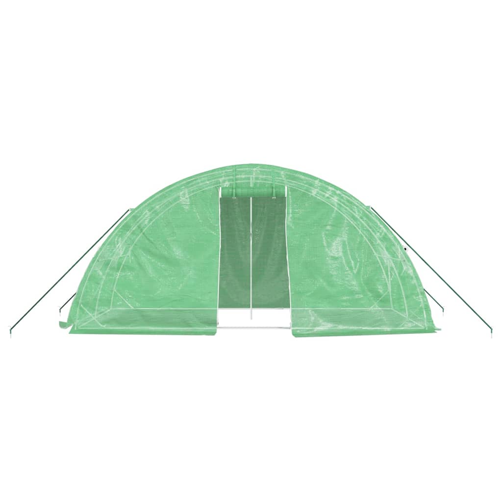 vidaXL Seră cu cadru din oțel, verde, 10 m², 5x2x2,3 m vidaXL Seră cu cadru din oțel, verde, 10 m², 5x2x2,3 m