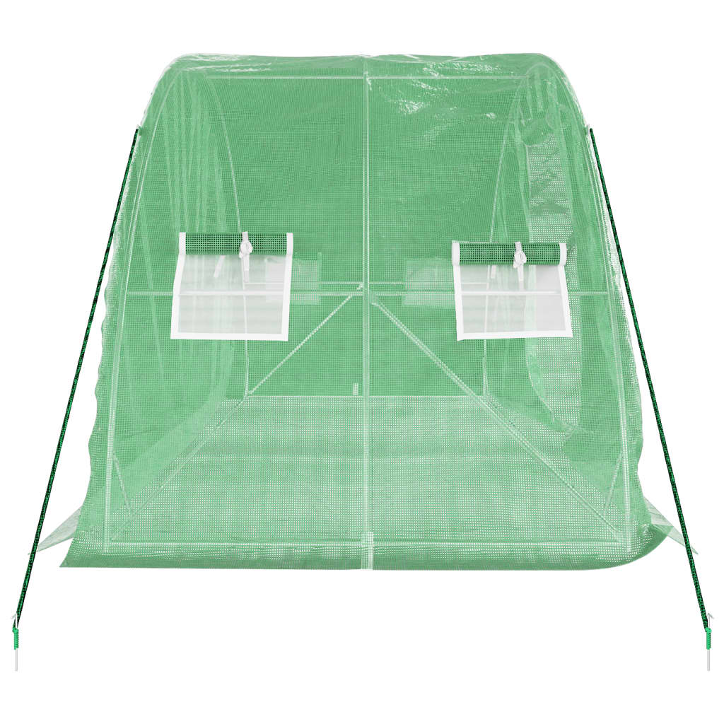vidaXL Seră cu cadru din oțel, verde, 10 m², 5x2x2,3 m vidaXL Seră cu cadru din oțel, verde, 10 m², 5x2x2,3 m