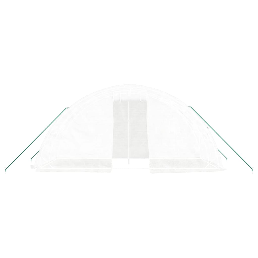 vidaXL Seră cu cadru din oțel, alb, 10 m², 5x2x2,3 m vidaXL Seră cu cadru din oțel, alb, 10 m², 5x2x2,3 m
