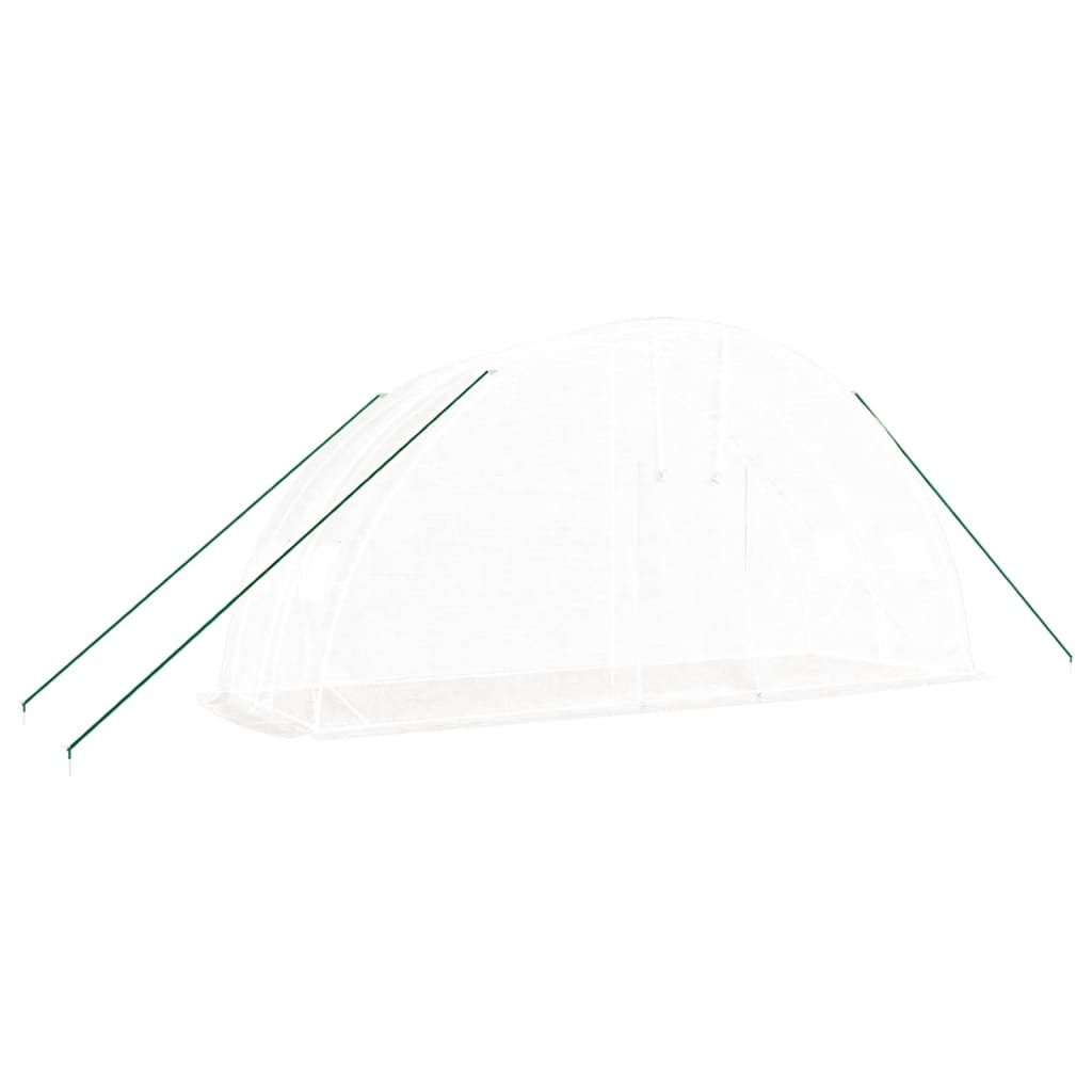 vidaXL Seră cu cadru din oțel, alb, 12 m², 6x2x2,85 m vidaXL Seră cu cadru din oțel, alb, 12 m², 6x2x2,85 m