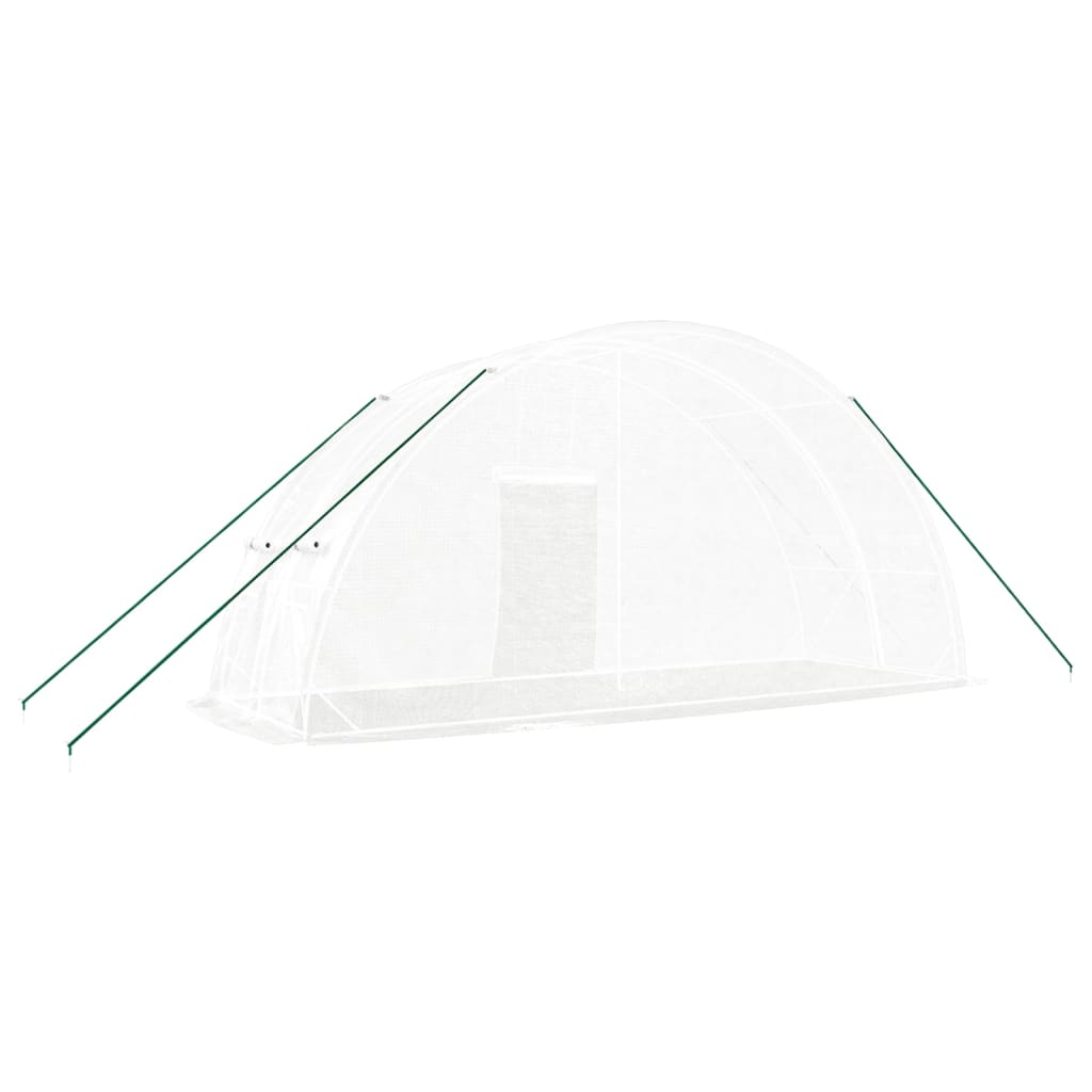 vidaXL Seră cu cadru din oțel, alb, 12 m², 6x2x2,85 m vidaXL Seră cu cadru din oțel, alb, 12 m², 6x2x2,85 m