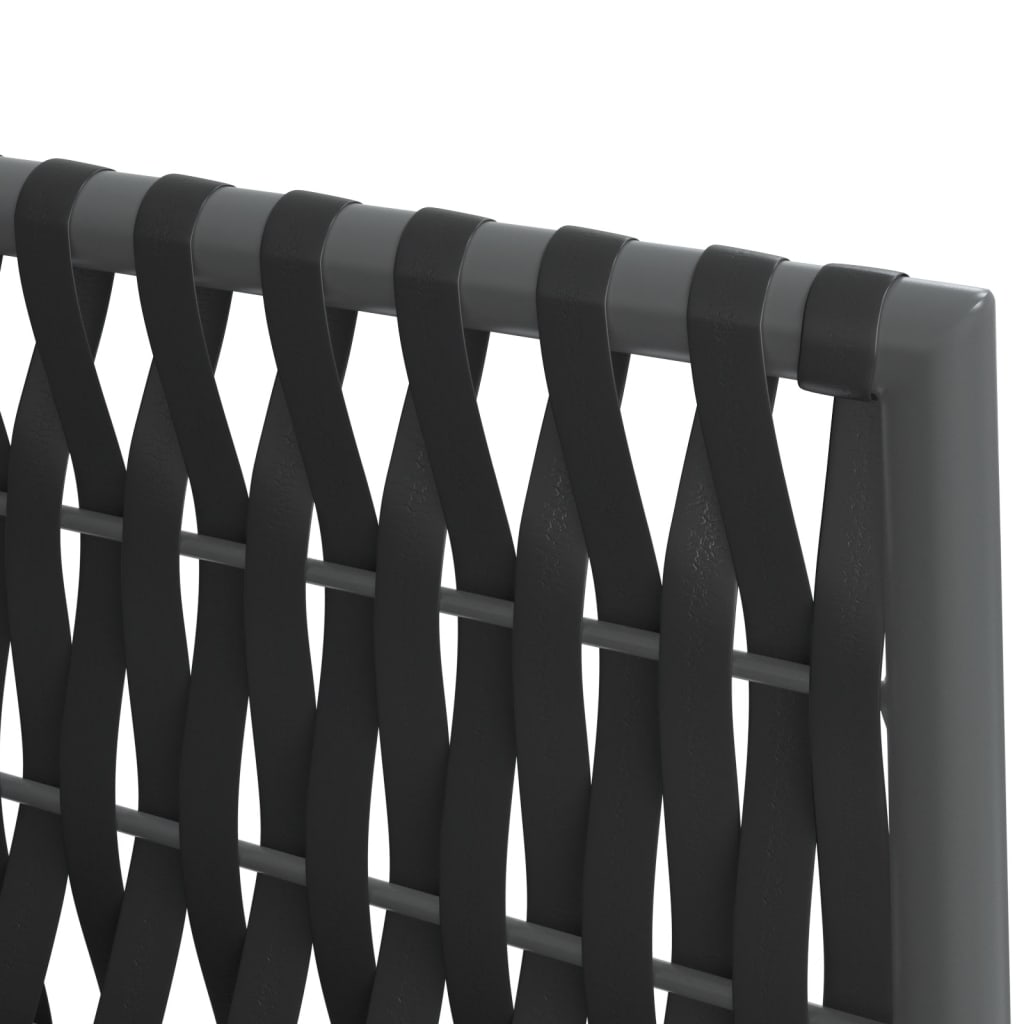 vidaXL Scaune de grădină cu perne 2 buc. negru 54x61x83 cm poliratan vidaXL Scaune de grădină cu perne 2 buc. negru 54x61x83 cm poliratan