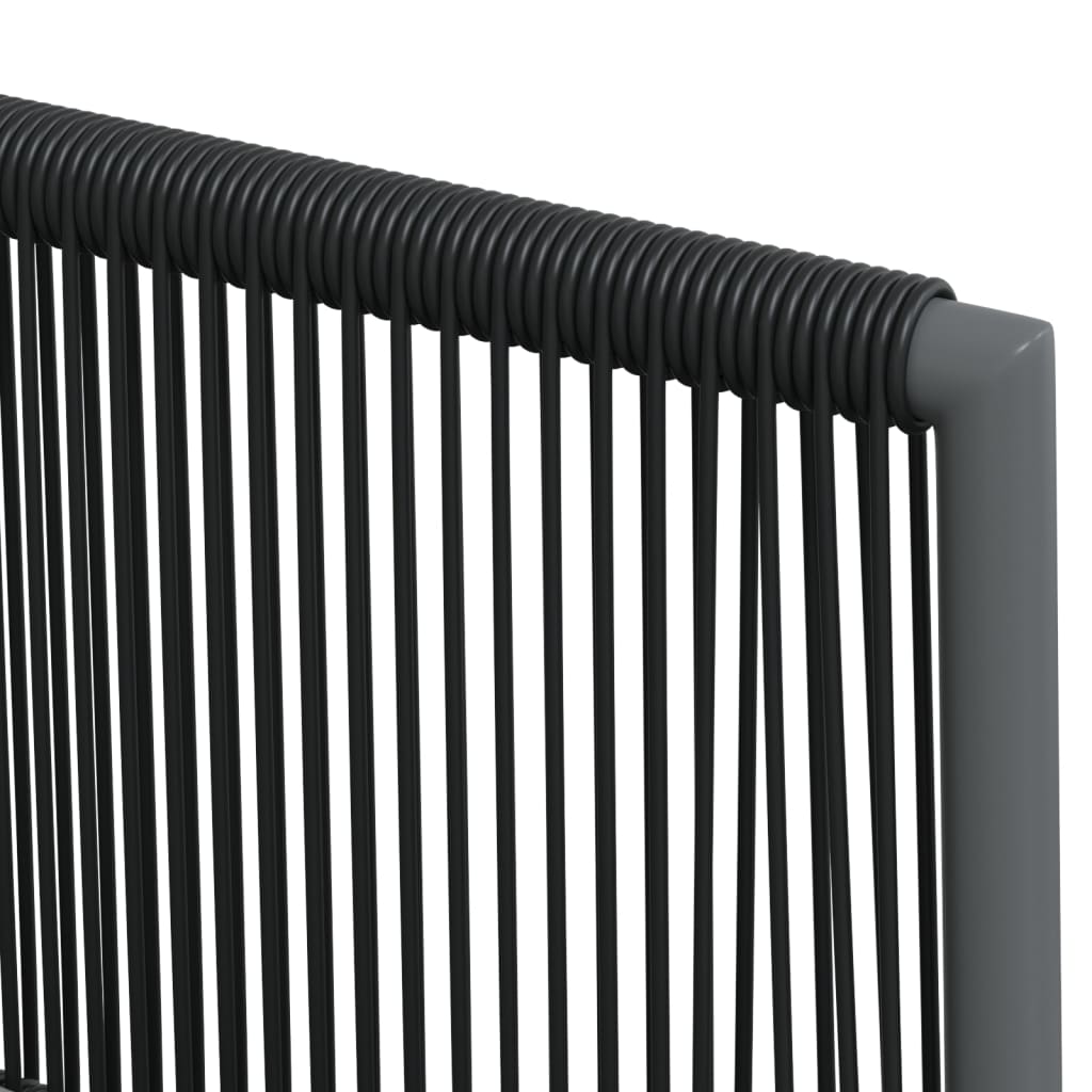 vidaXL Scaune grădină cu perne 2 buc. negru 54x60,5x83,5 cm poliratan vidaXL Scaune grădină cu perne 2 buc. negru 54x60,5x83,5 cm poliratan