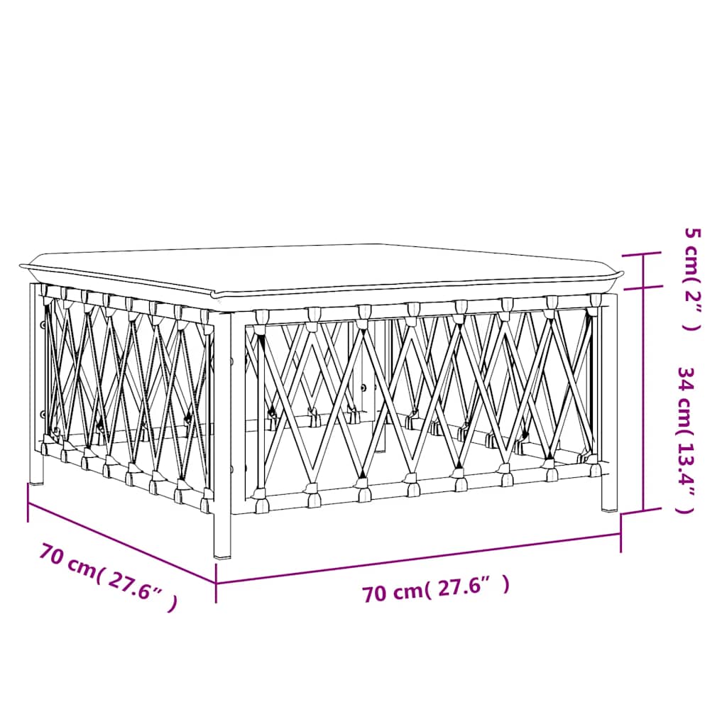 vidaXL Taburet de grădină cu pernă, antracit, material țesut