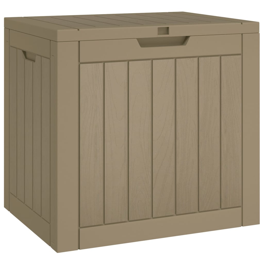vidaXL Ladă depozitare de grădină, gri, 55,5x43x53 cm, polipropilenă vidaXL Ladă depozitare de grădină, gri, 55,5x43x53 cm, polipropilenă
