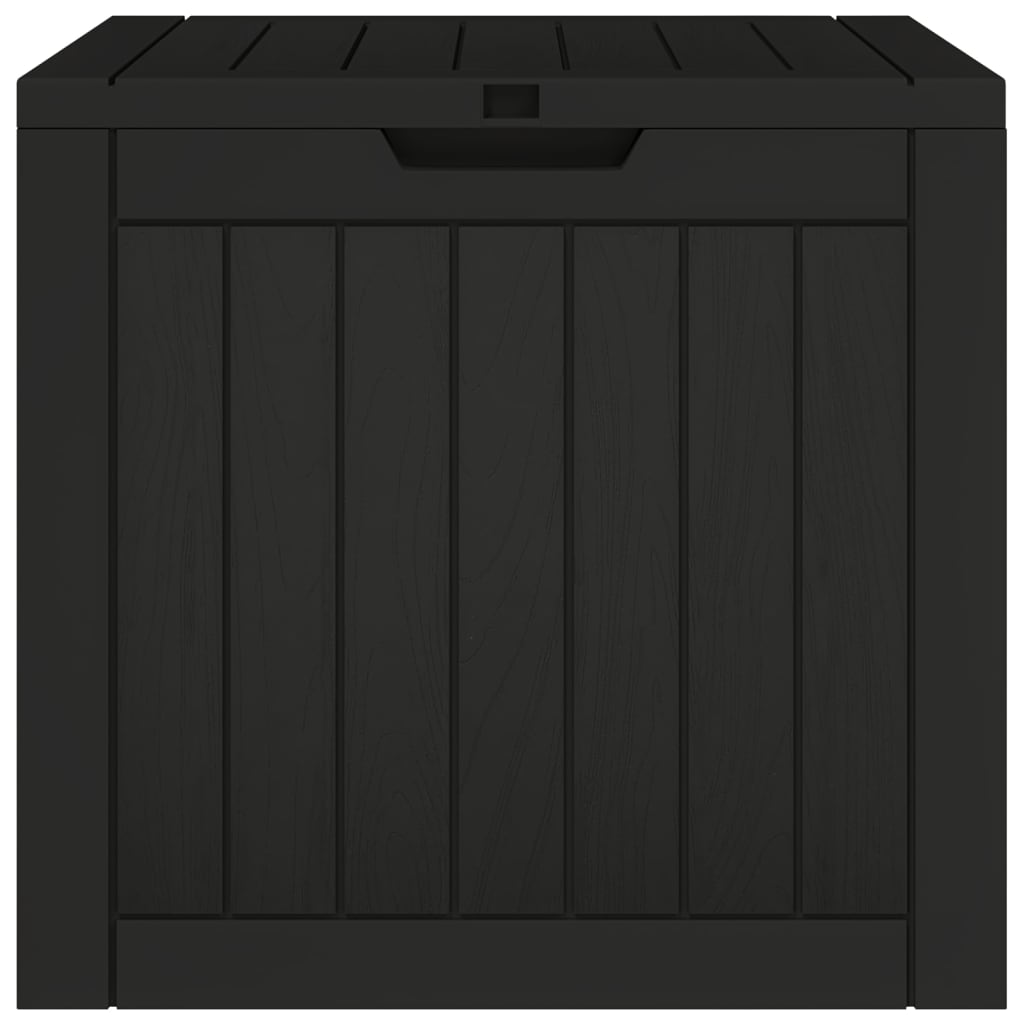 vidaXL Ladă depozitare de grădină, negru, 55,5x43x53 cm, polipropilenă vidaXL Ladă depozitare de grădină, negru, 55,5x43x53 cm, polipropilenă