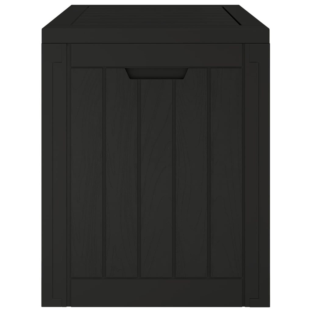 vidaXL Ladă depozitare de grădină, negru, 55,5x43x53 cm, polipropilenă vidaXL Ladă depozitare de grădină, negru, 55,5x43x53 cm, polipropilenă
