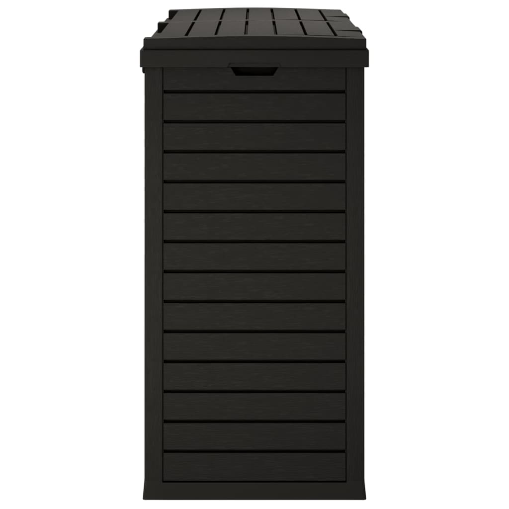 vidaXL Coș de gunoi de exterior, negru, 78x41x86 cm, polipropilenă vidaXL Coș de gunoi de exterior, negru, 78x41x86 cm, polipropilenă