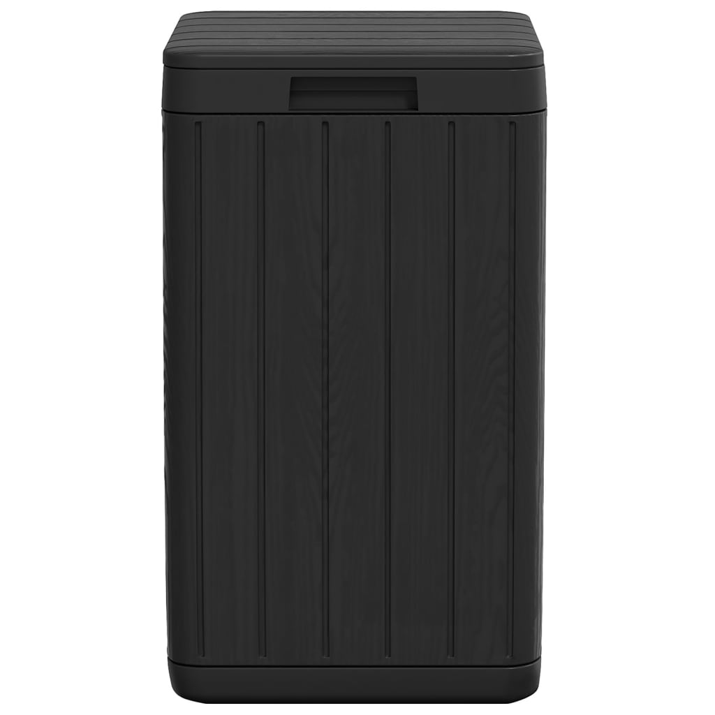 vidaXL Coș de gunoi pentru exterior, antracit, 38x38x65 cm, PP
