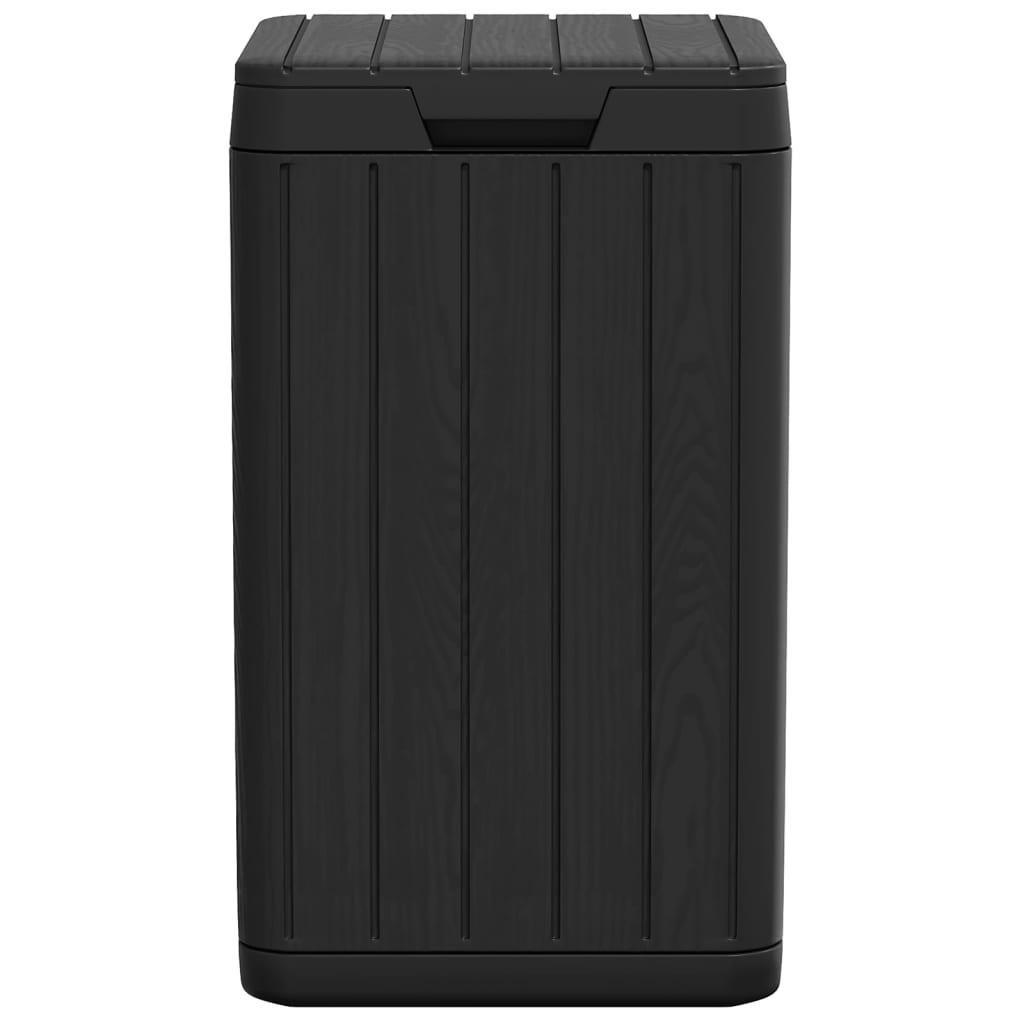 vidaXL Coș de gunoi pentru exterior, antracit, 38x38x65 cm, PP