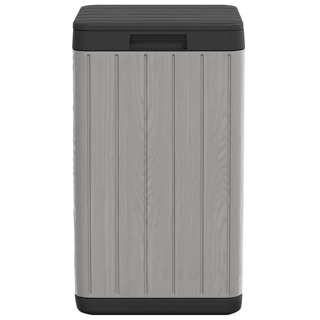 vidaXL Coș de gunoi pentru exterior, gri, 38x38x65 cm, PP vidaXL Coș de gunoi pentru exterior, gri, 38x38x65 cm, PP