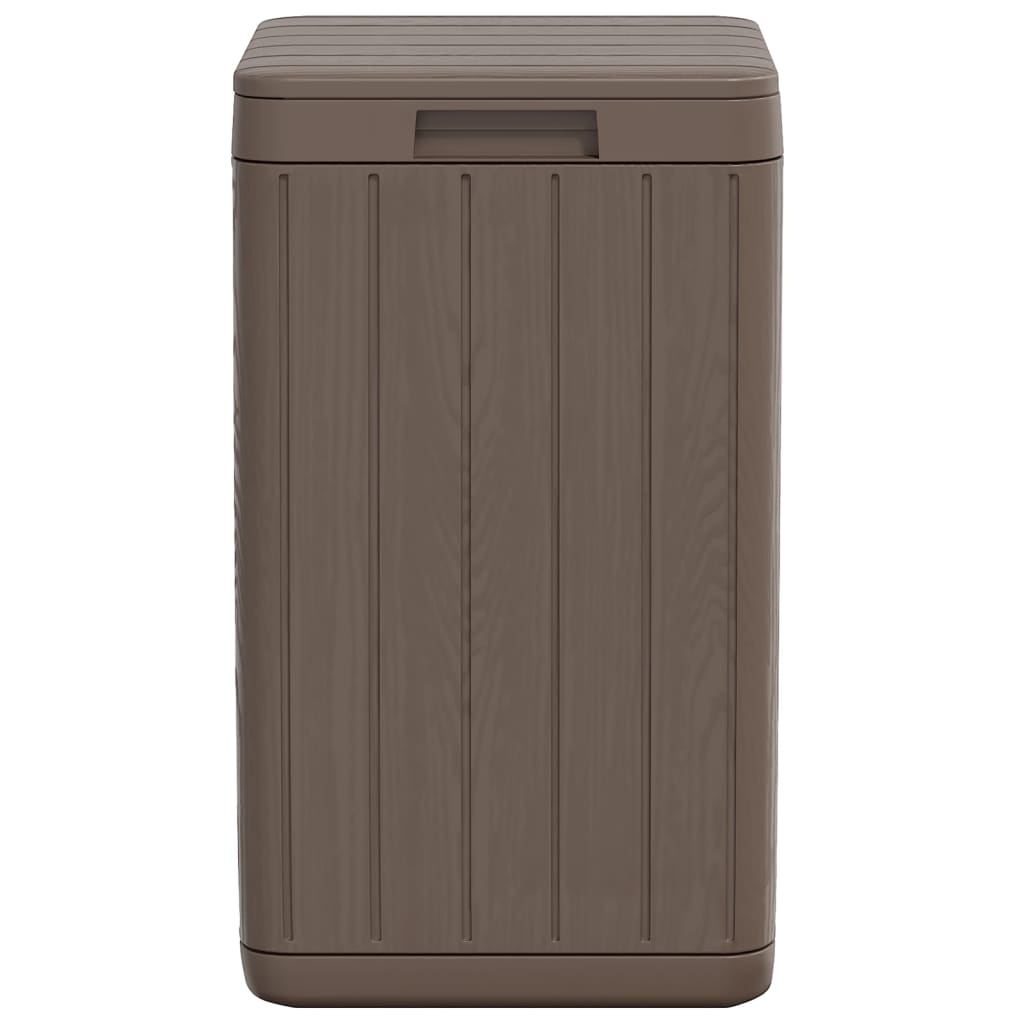 vidaXL Coș de gunoi pentru exterior, maro, 38x38x65 cm, PP vidaXL Coș de gunoi pentru exterior, maro, 38x38x65 cm, PP