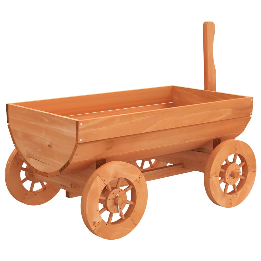 vidaXL Căruță decorativă, 70x43x54 cm, lemn masiv de brad vidaXL Căruță decorativă, 70x43x54 cm, lemn masiv de brad