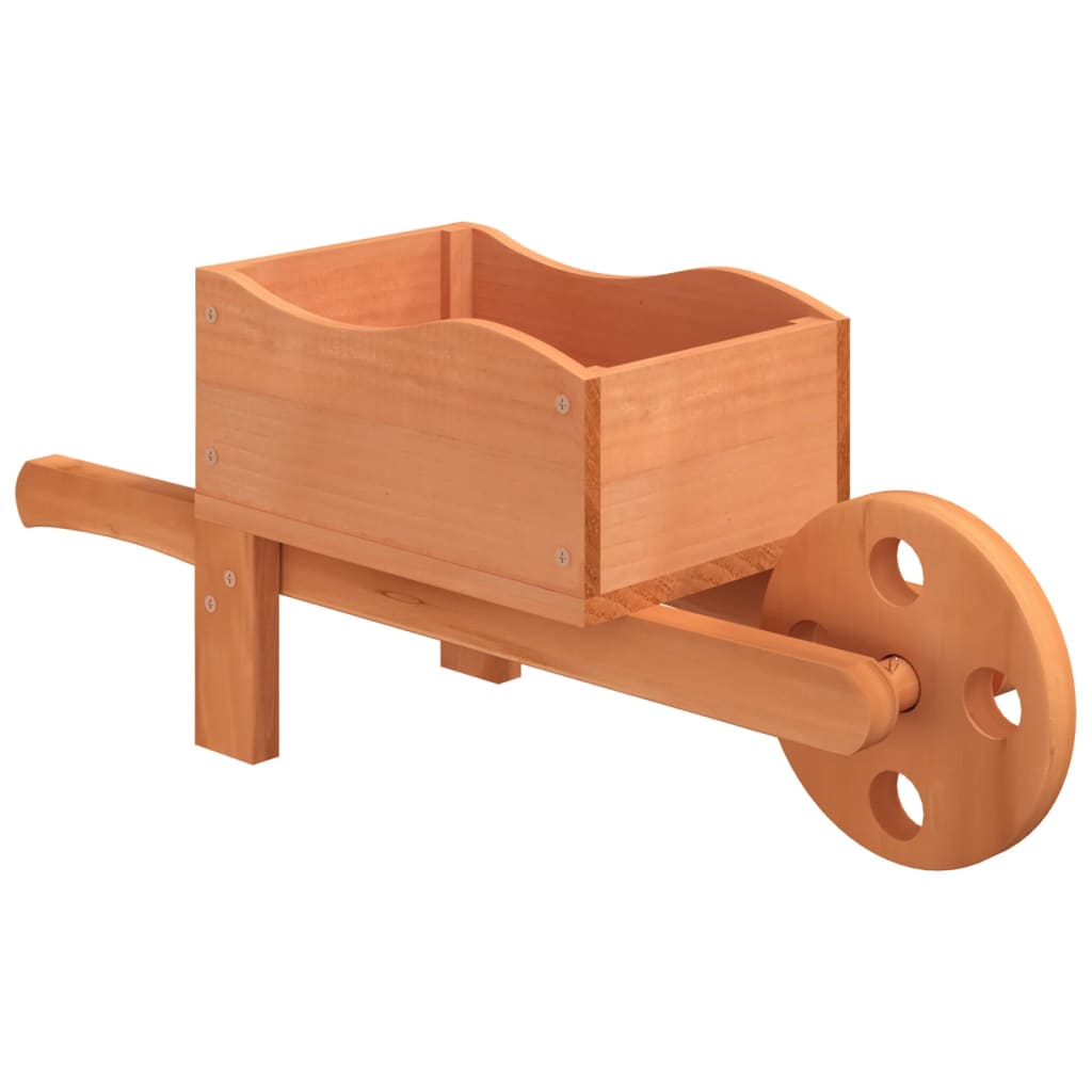 vidaXL Jardiniere tip roabă, 2 buc., 47x15x19 cm, lemn masiv de brad vidaXL Jardiniere tip roabă, 2 buc., 47x15x19 cm, lemn masiv de brad