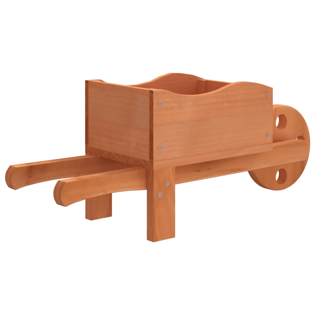 vidaXL Jardiniere tip roabă, 2 buc., 47x15x19 cm, lemn masiv de brad vidaXL Jardiniere tip roabă, 2 buc., 47x15x19 cm, lemn masiv de brad
