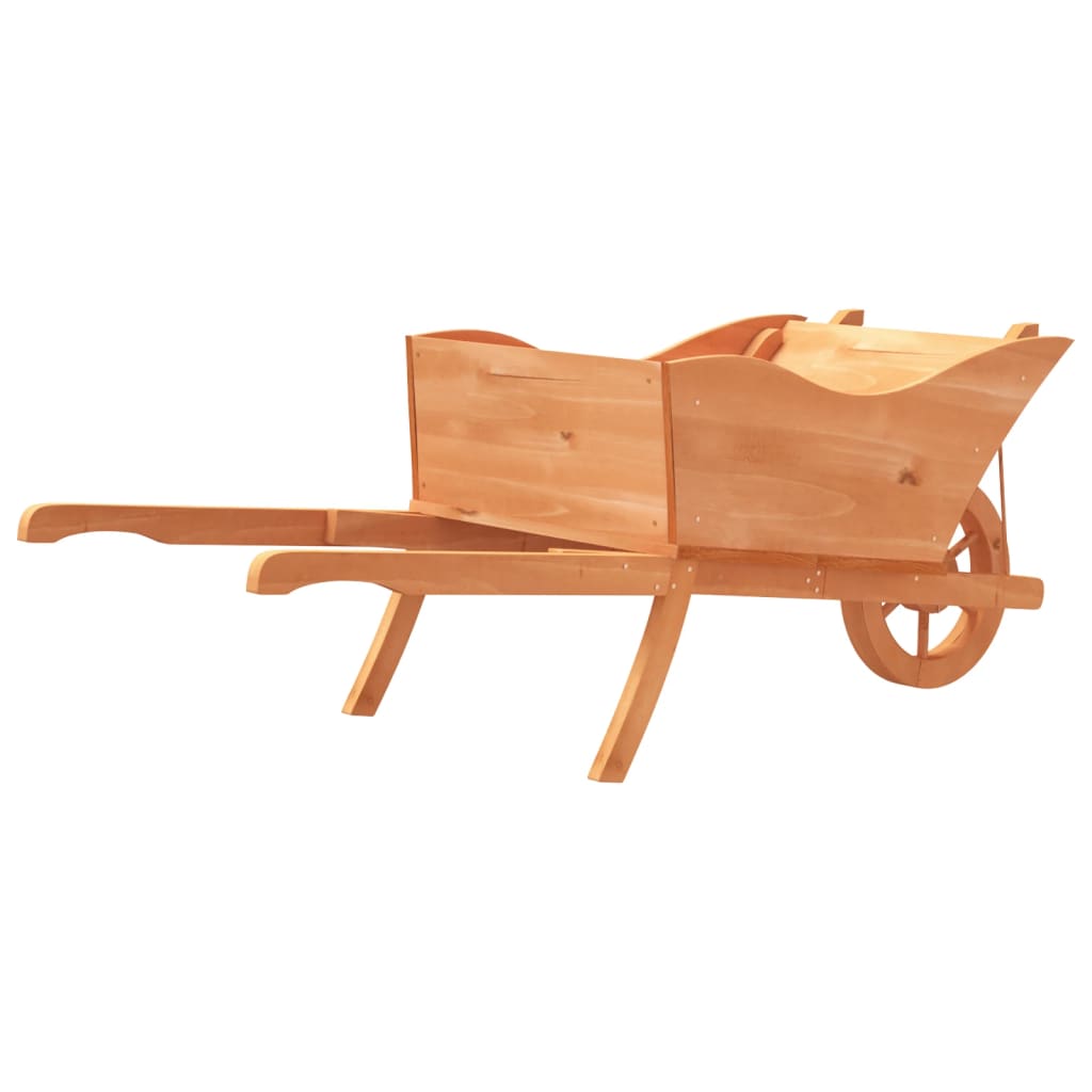 vidaXL Jardinieră tip roabă, 128x45,5x43 cm, lemn masiv de brad vidaXL Jardinieră tip roabă, 128x45,5x43 cm, lemn masiv de brad