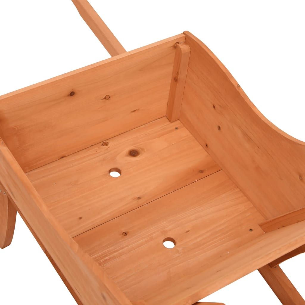 vidaXL Jardinieră tip roabă, 128x45,5x43 cm, lemn masiv de brad vidaXL Jardinieră tip roabă, 128x45,5x43 cm, lemn masiv de brad