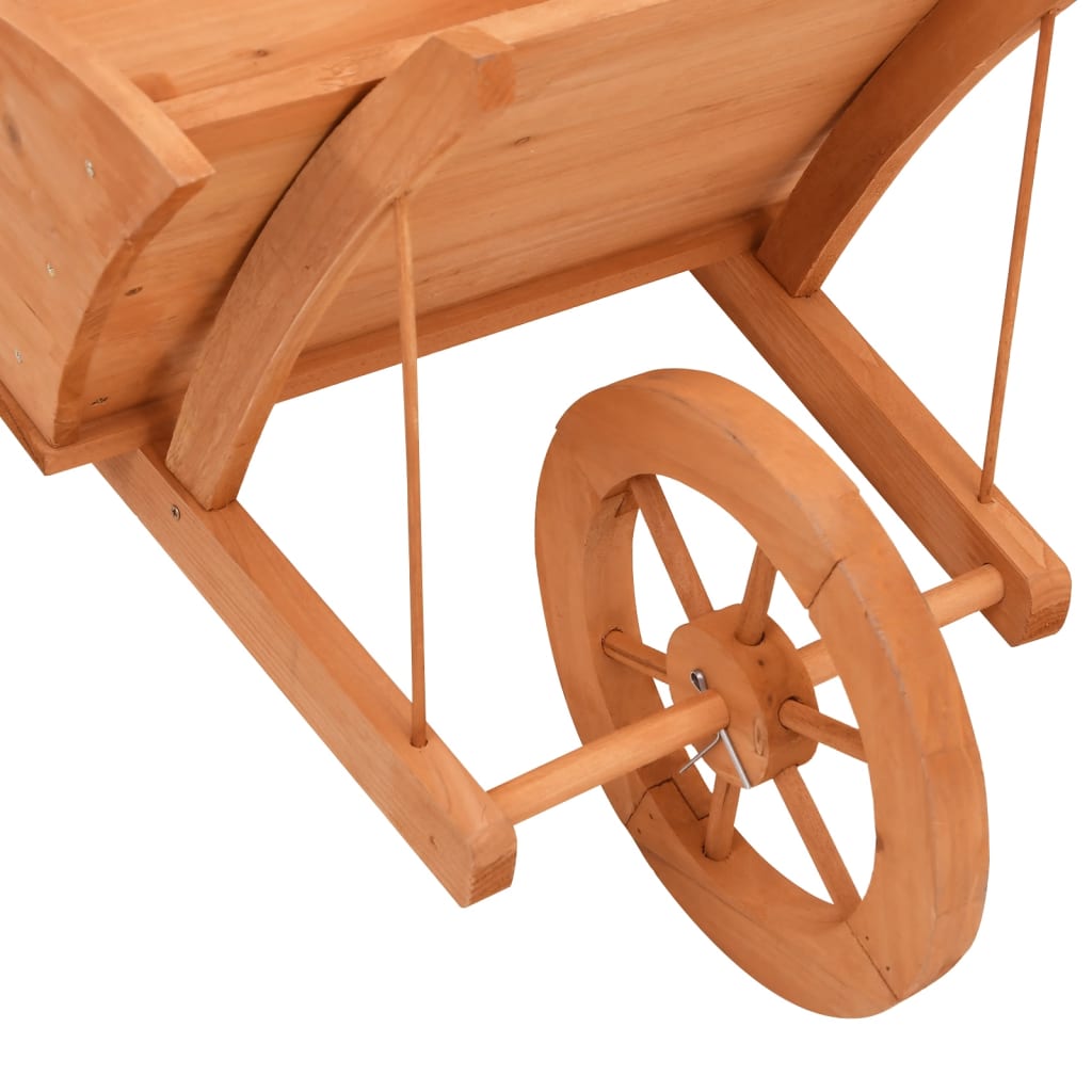 vidaXL Jardinieră tip roabă, 128x45,5x43 cm, lemn masiv de brad vidaXL Jardinieră tip roabă, 128x45,5x43 cm, lemn masiv de brad