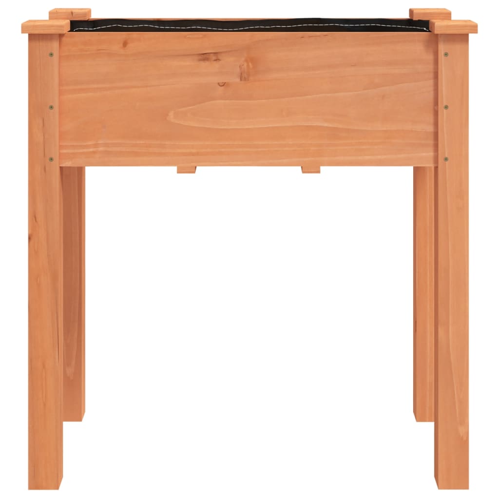 vidaXL Jardinieră cu căptușeală, maro, 71x37x76 cm, lemn masiv de brad vidaXL Jardinieră cu căptușeală, maro, 71x37x76 cm, lemn masiv de brad