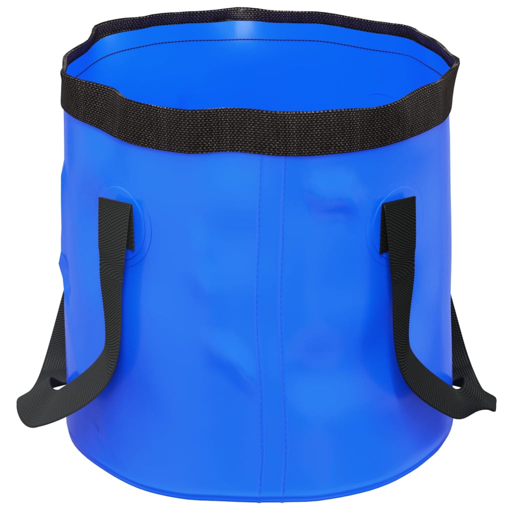 vidaXL Găleți pliabile, 2 buc., albastru, 20 L, PVC vidaXL Găleți pliabile, 2 buc., albastru, 20 L, PVC