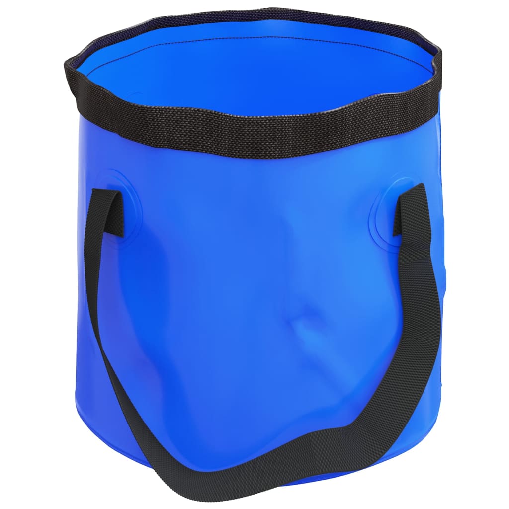 vidaXL Găleți pliabile, 2 buc., albastru, 20 L, PVC vidaXL Găleți pliabile, 2 buc., albastru, 20 L, PVC