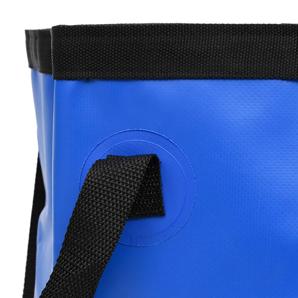 vidaXL Găleți pliabile, 2 buc., albastru, 20 L, PVC vidaXL Găleți pliabile, 2 buc., albastru, 20 L, PVC