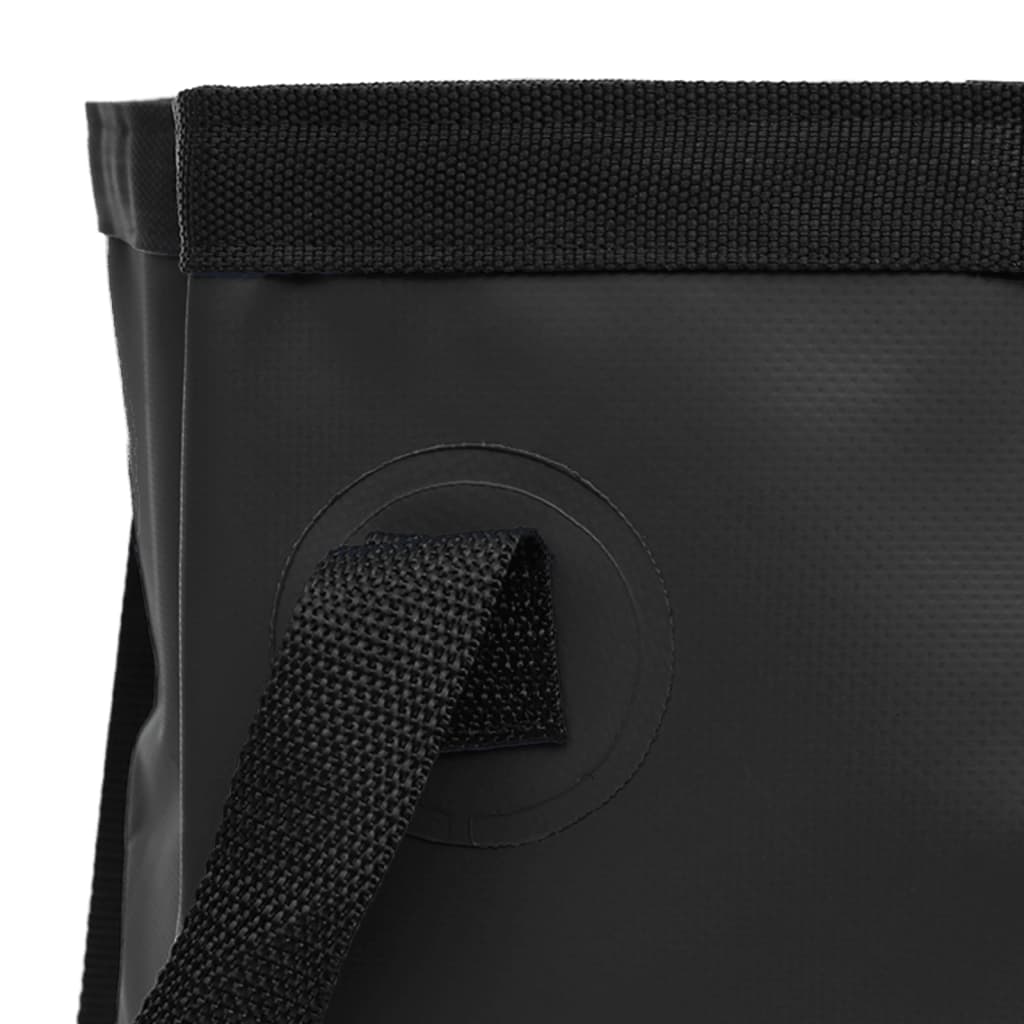 vidaXL Găleți pliabile, 2 buc., negru, 20 L, PVC vidaXL Găleți pliabile, 2 buc., negru, 20 L, PVC
