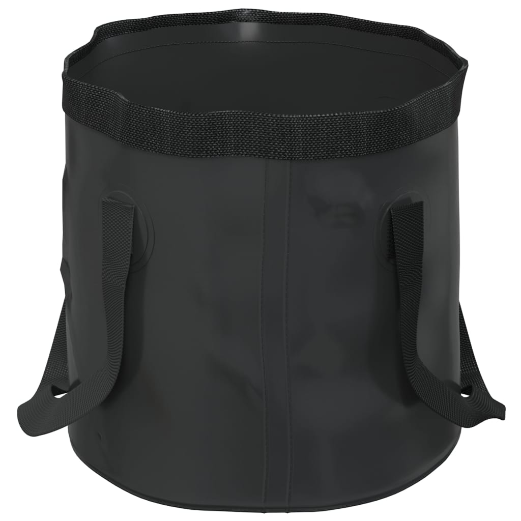 vidaXL Găleți pliabile, 2 buc., negru, 30 L, PVC vidaXL Găleți pliabile, 2 buc., negru, 30 L, PVC