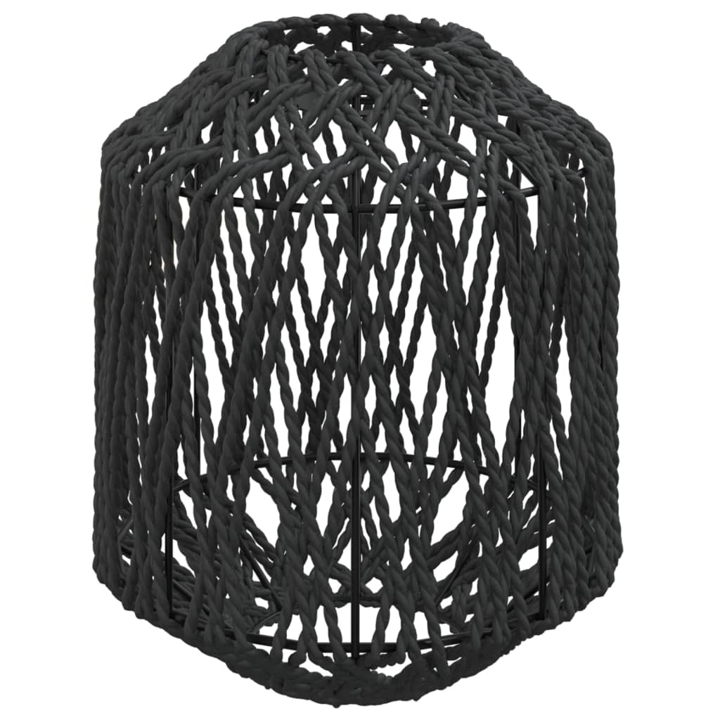 vidaXL Abajur de veioză, negru, Ø23x28 cm, fier și hârtie vidaXL Abajur de veioză, negru, Ø23x28 cm, fier și hârtie