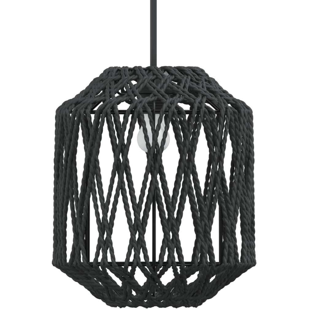 vidaXL Abajur de veioză, negru, Ø23x28 cm, fier și hârtie vidaXL Abajur de veioză, negru, Ø23x28 cm, fier și hârtie