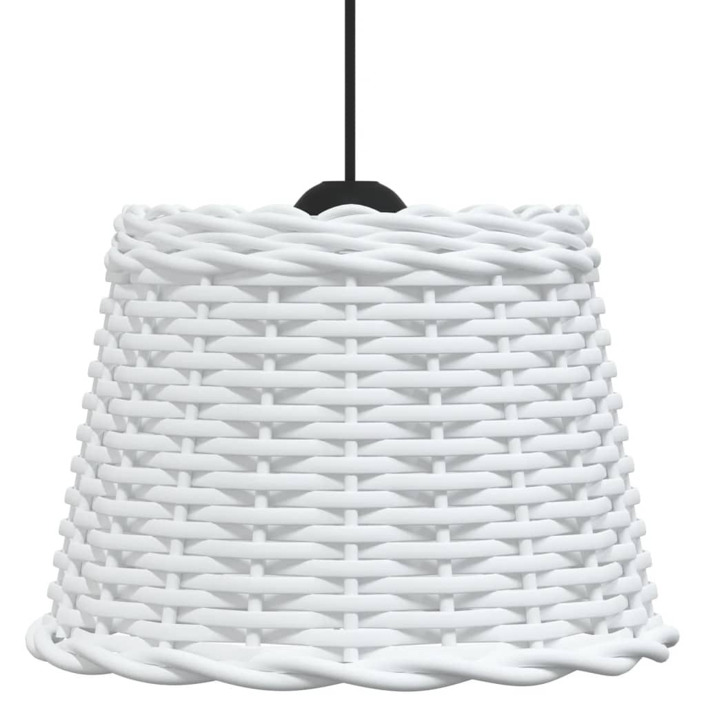 vidaXL Abajur lustră, alb, Ø30x20 cm, răchită vidaXL Abajur lustră, alb, Ø30x20 cm, răchită