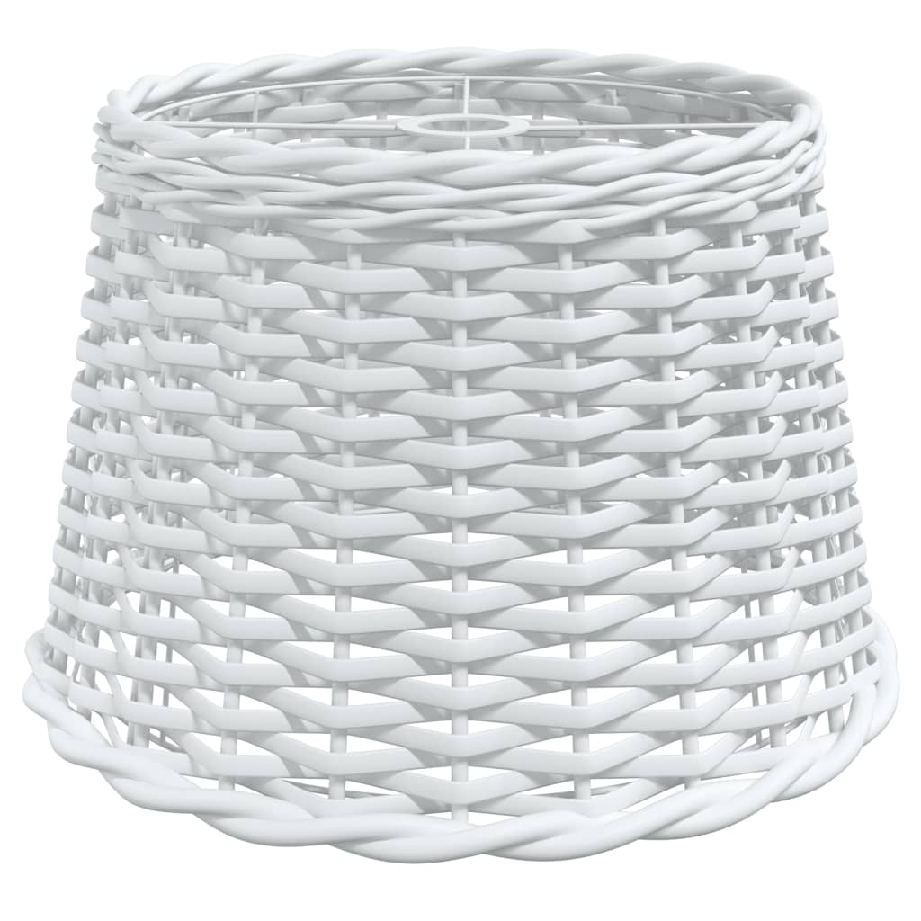 vidaXL Abajur lustră, alb, Ø40x26 cm, răchită vidaXL Abajur lustră, alb, Ø40x26 cm, răchită